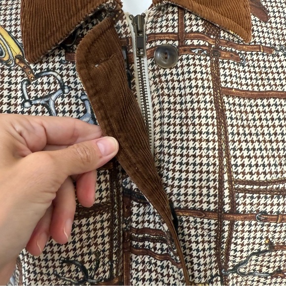JONES NEW YORK SPORT Equestrian barn chore field coat Corduroy Jacket western - Picture 8 of 10